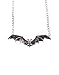 Gothic Vampire Bat Halloween Necklace