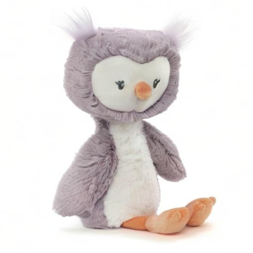 GUND Baby, Lil’ Luvs Collection Quinn Owl Plush Stuffed Animal, Purple and White, 12”