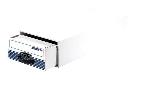 Bankers Box 00306 STOR/DRAWER Steel Plus Storage Box, Wire, White/Blue