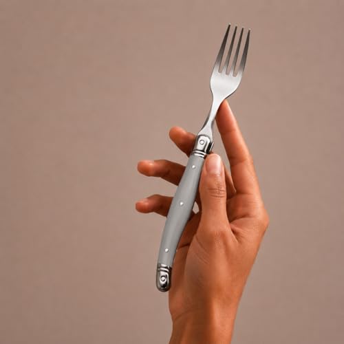 Conjunto Talheres Inox Laguiole La Tour 34 Peças Premium Completo (Cinza)