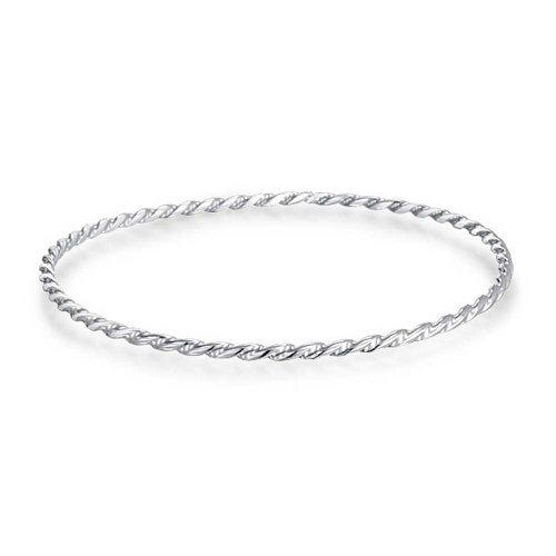 Bling jewelry twisted stackable bangle bracelet sterlin…