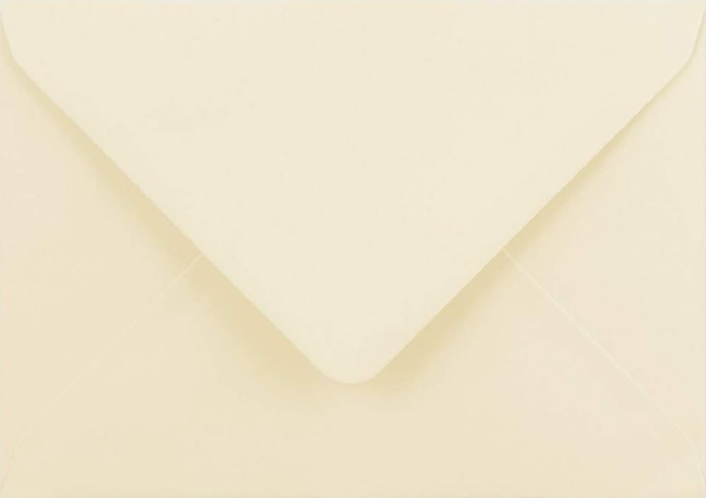 100 x C5 Cream/Ivory Envelopes for A5 Greeting Cards Christmas Cards Wedding Invitation Crafts 162x229mm