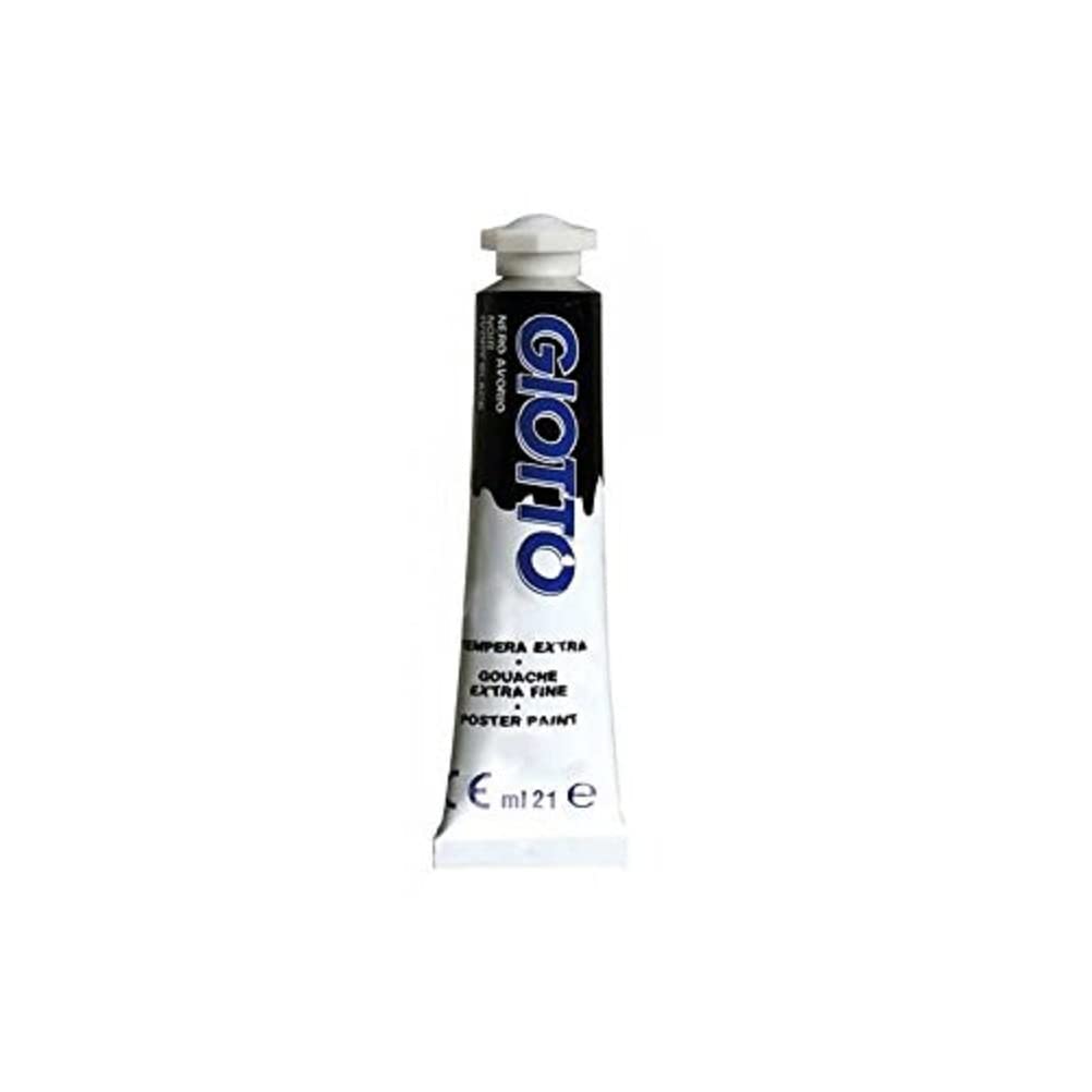 Giotto CONF. 6 Tempera Tub. 21 ml Ivory Black 3550 24