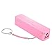 Power Bank Key Chain Smart Phone External Battery (Pink)