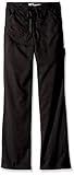 Grey's Anatomy Women's 4245 Junior Fit 4-Pocket Elastic Back Scrub Pants, Black, Small