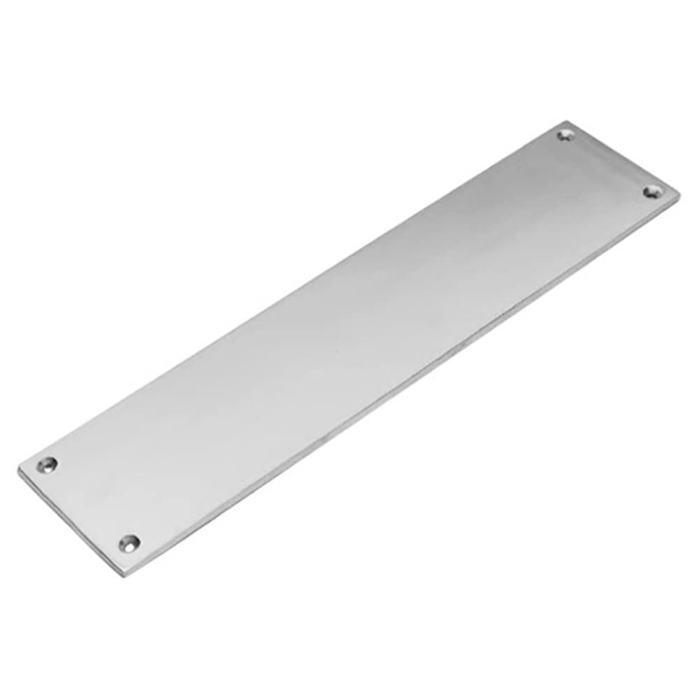 Merriway BH05712 Victorian Door Finger Plate, 280 x 63mm (11.2 x 2.5 Inch), Chrome Plated
