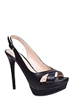 Jessica Simpson Women's Willey Heeled Sandal, Black, 8 Medium US