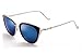SojoS Womens Fashion Metal Frame Flash Mirror Revo Lens Cat Eye Sunglasses SJ1002