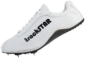 Running Track Spikes Shoes (5.5, White)