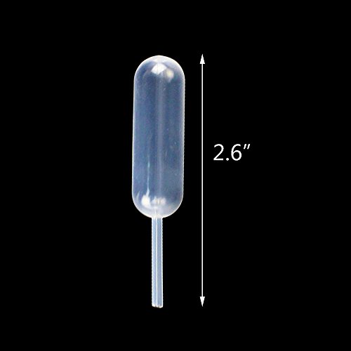 JPSOR 100pcs 4ml Disposable Plastic Transfer Pipettes, Short Stem, for Cupcakes, Ice Cream