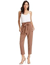 KANCY KOLE Women Business Casual Crop Trousers