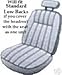 Braxton Universal Bucket Seat Cover, Black Set of 2