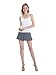 HBY Womens Camisole Built In Shelf Padded Bra Cami Bra Adjustable Straps Tank Top Solid Color White Medium