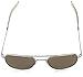 AMERICAN OPTICAL - Original Pilot Aviator Sunglasses with Bayonet Temple and Matte Chrome, True Color Grey Glass Lens