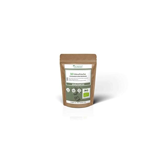 AURESA Bio Kräutertee Minzfrische | Krauseminze mit Lemon Geschmack | Loser Tee aus kontrolliert biologischen Anbau – Bild 8