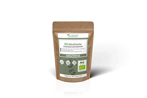 AURESA Bio Kräutertee Minzfrische | Krauseminze mit Lemon Geschmack | Loser Tee aus kontrolliert biologischen Anbau – Bild 8