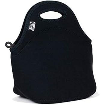 BUILT LB31-BLK Gourmet Getaway Soft Neoprene Lunch Tote Bag-Lightweight, Insulated and Reusable, Black
