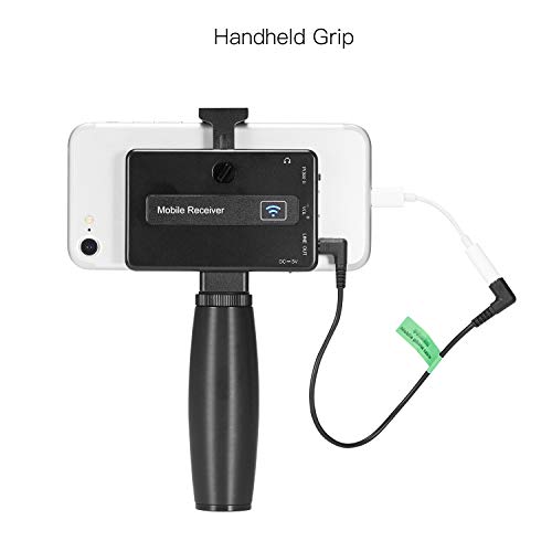 FULAIM MX20 Wireless Lavalier Microphone System for iPhone DSLR Camera Android Cell Phones, UHF 4-Channel Wireless Lapel Microphone System for Professional Video Recording, Interview, Youtube and Vlog