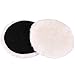 LotFancy 6 Inch Wool Buffing Pads, Pack of 2 - Car Auto Hook and Loop Polishing Pads, Used with Rotary and Random Orbit Sander/Polisher