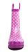 Girls Pink Butterfly Polka-Dot Rain Boots - Size 9 (Toddler)