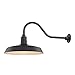 Black Gooseneck Barn Light with 18
