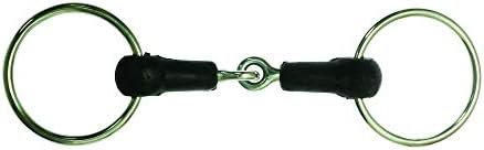 Korsteel Hard Rubber Jointed Loose Ring Snaffle Bit