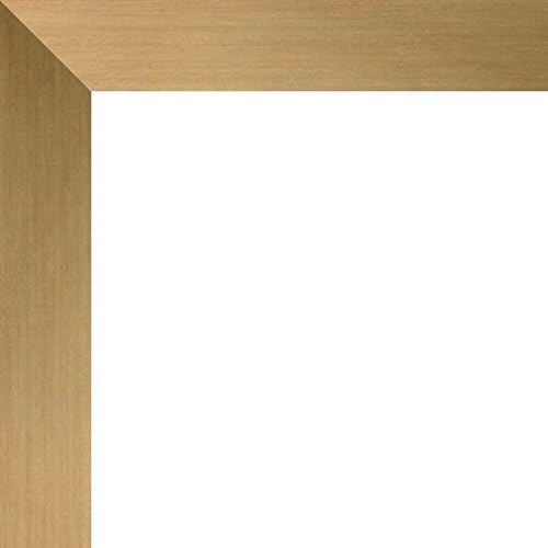 9x12 Brown Metallic Wood Frame - 'Brushed Steel' Thin - Great for Posters, Photos, Art Prints, Mirror, Chalk Boards, Cork Boards and Marker Boards