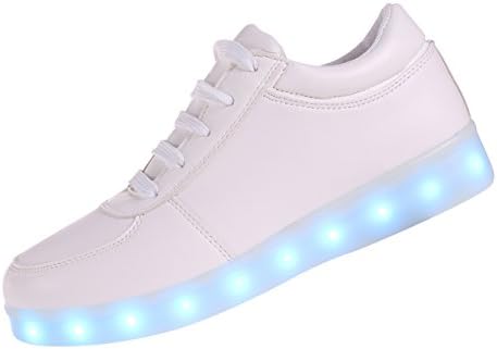 CUEVAS 7 Colors LED Luminous Shoes Flashing Fashion Sneakers Unisex Men Women Colorful Glowing Shoes