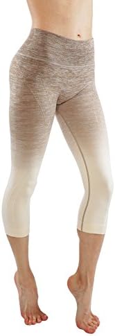 Women's Flexible Yoga Pants Ombre Leggings Activewaer L704 XS--3X (S, C-704 Mocka P.)