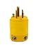 Leviton 515PV 15 Amp, 125 Volt, Grounding Plug, Yellow primary