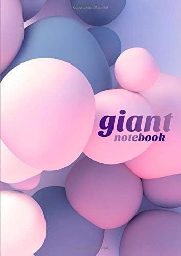 Giant Notebook | 600 Lined Pages, Pink and Purple Theme: 8.27 x 11.69 in, with Table of Contents and Page Numbers, Golding’s Large Journal Series Paperback – July 12, 2019