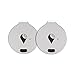 TrackR bravo - Bluetooth Tracking Device. Item Tracker. Phone Finder. iOS/Android Compatible. Generation 3, Silver (2 Pack)