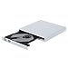 DLPIN External CD Drive, Protable External CD-RW Drive DVD-R Combo Burner Writer Player for Laptop Notebook PC Desktop Computer- White