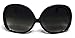Tantino® Big Huge Oversized Square Sunglasses Womens Fashion Black Frame