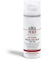 EltaMD UV Clear Facial Sunscreen Broad-Spectrum SPF 46 for Sensitive or Acne-Prone Skin, Oil-free, Dermatologist-Recommended Mineral-Based Zinc Oxide Formula