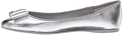 Ted Baker Women's IMMET Ballet Flat, Silver, 8 M US