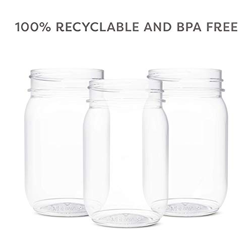 5 TOSSWARE+16oz+Mason+Jar+Shatterproof
