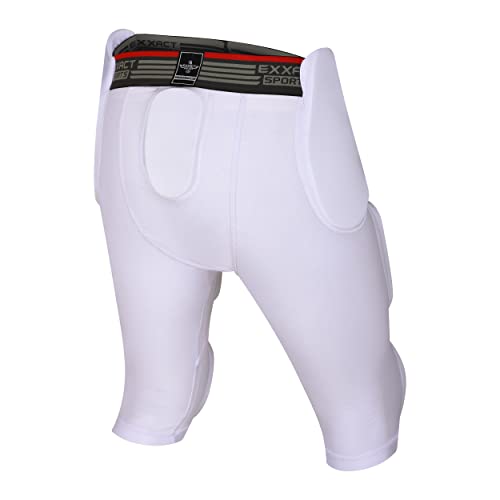 Exxact Sports Boy's & Men’s “Battle” 7 Pad Football Girdle Integrated