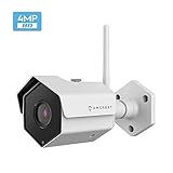 Amcrest 4MP WiFi Wireless Outdoor Camera 2688 x 1520p Bullet Security IP Outdoor WiFi Camera, IP67 Waterproof, 118&deg; Viewing Angle, MicroSD Recording, 98ft Night Vision, IP4M-1026W (White)