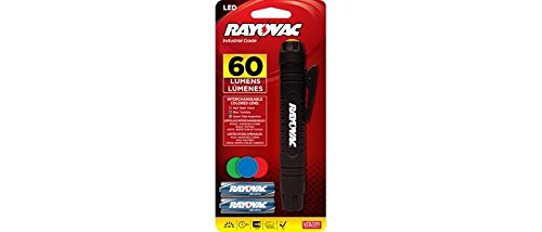 Rayovac LED Pen Light - 60 lumens - (2) AA Batteries Included - ICLIP-B [PRICE is per EACH]