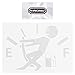 WINOMO Funny Car Stickers High Gas Consumption Decal Fuel Gage Empty Stickers (White)