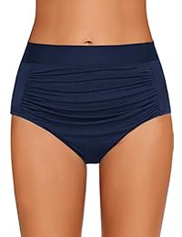 GRAPENT - Bañador para mujer de cintura alta con parte inferior de tejido de bikini Tankini