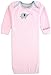 Maybe Baby Kids Infant Boys' and Girls' 3 Pack Set Cotton Baby Gowns w/Mitten Cuffs & Easy Change Expandable Shoulders, 0-6 Months, Elephant