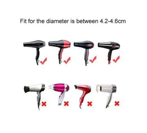 2PCS Professional Plastic Hair Dryer Diffuser Drying Cover Narrow Concentrator Replacement Blow Flat Hairdressing Styling Accessories Only Fit for the Outer Diameter 4.5cm - Thumbnail 5