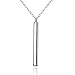 Long Necklace Sweater Chain Simple Vertical Bar Necklaces Pendants for Women