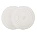 Kirecoo 2 Pack Bathtub Stopper, 6 Inches Large Silicone Tub Stopper, Flat Suction Drain Covers, Bath Plug for Tub, Kitchens, Bathrooms and Laundry(White)