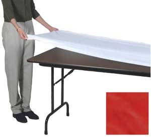 Kwik Covers 30" x 96" Red Fitted Table Cover - Single