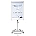 Mobile Dry Erase Board - 40x28 inches Magnetic Portable Whiteboard Stand Easel White Board Flipchart Easel Board with 25 Sheets Paper Pad