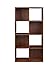 ClosetMaid Cubeicals 8 Cube Storage Shelf Organizer Bookshelf, Stackable, Vertical or Horizontal, Easy Assembly, Wood, Dark Cherry Finish