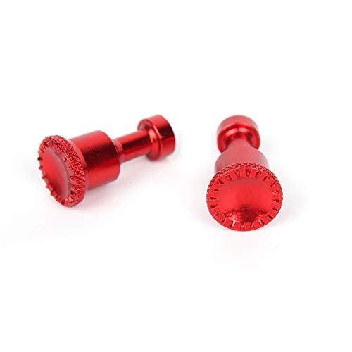 Aluminium Alloy Thumbsticks,TLT Retail Compatible DJI Mavic 2 Pro/Zoom Remote Control Thumb Rocker Stick Cover Protector (1 pair) (Red)